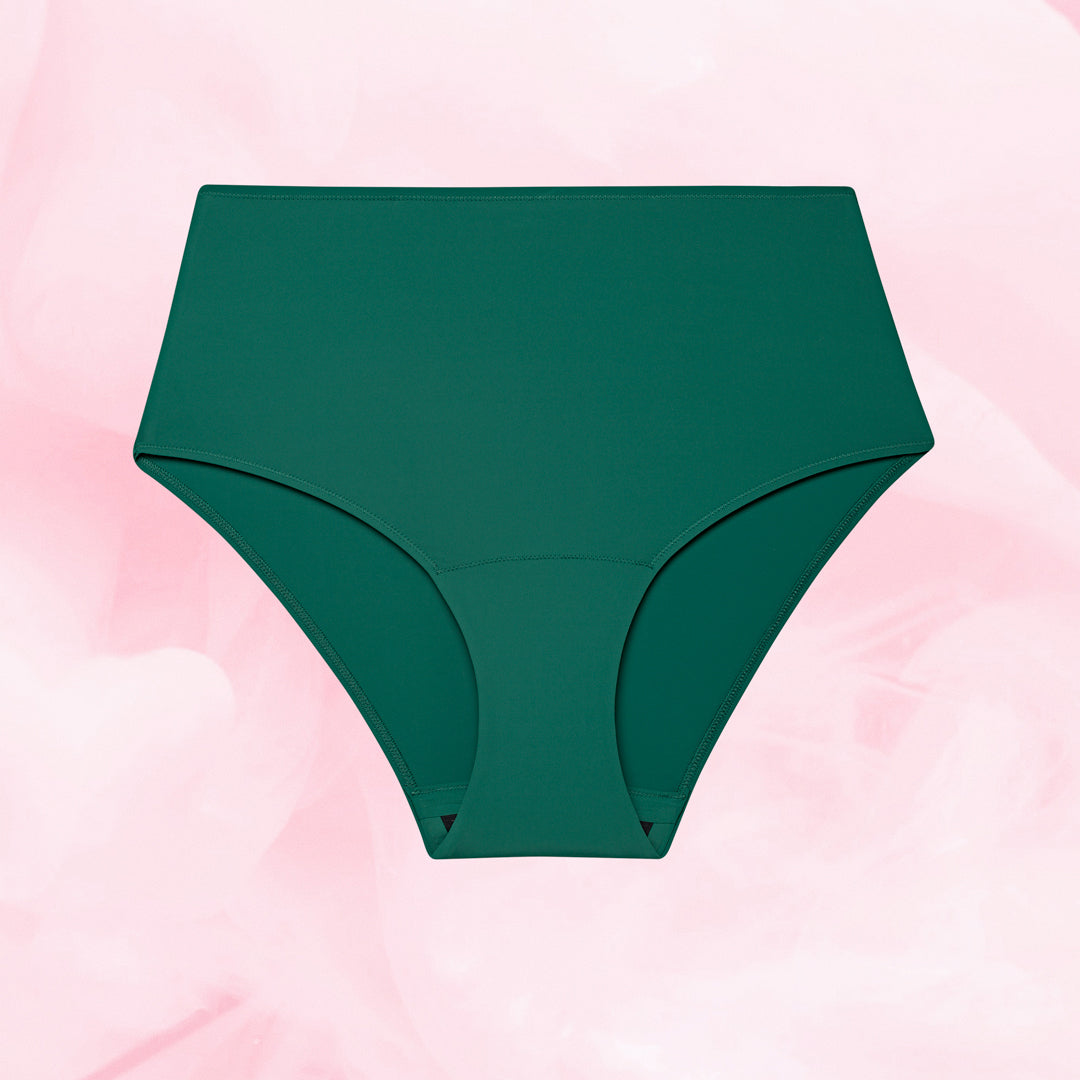 Essentials High Waist Light Malachite Green Front