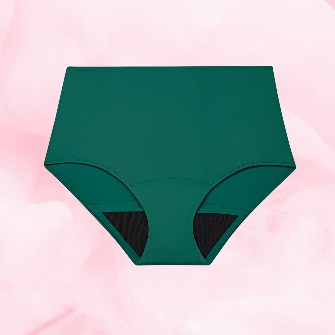 Essentials High Waist Moderate Malachite Green Front