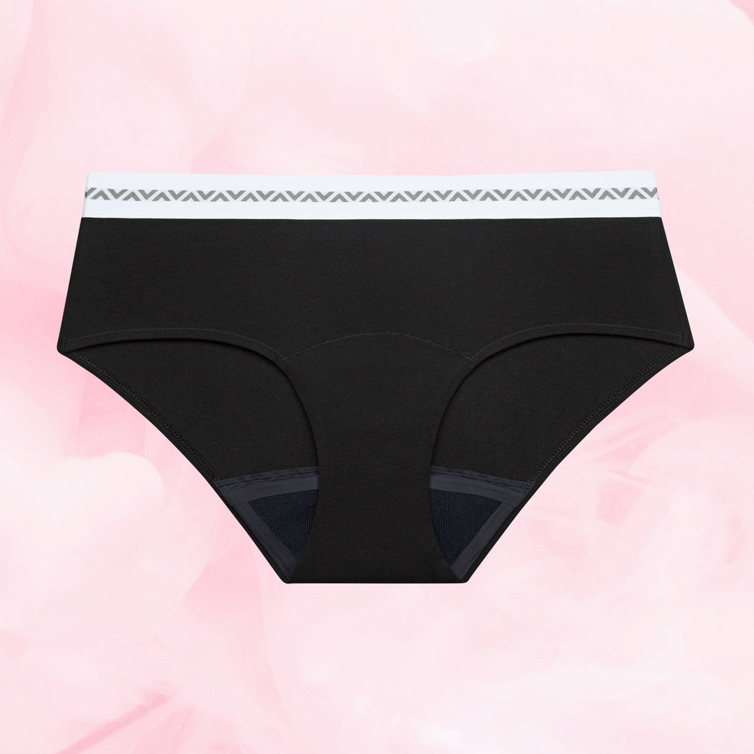 Essentials Hipster Waistband Moderate Black Front