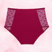 Highwaist Dots Heavy Burgundy Back burgundy