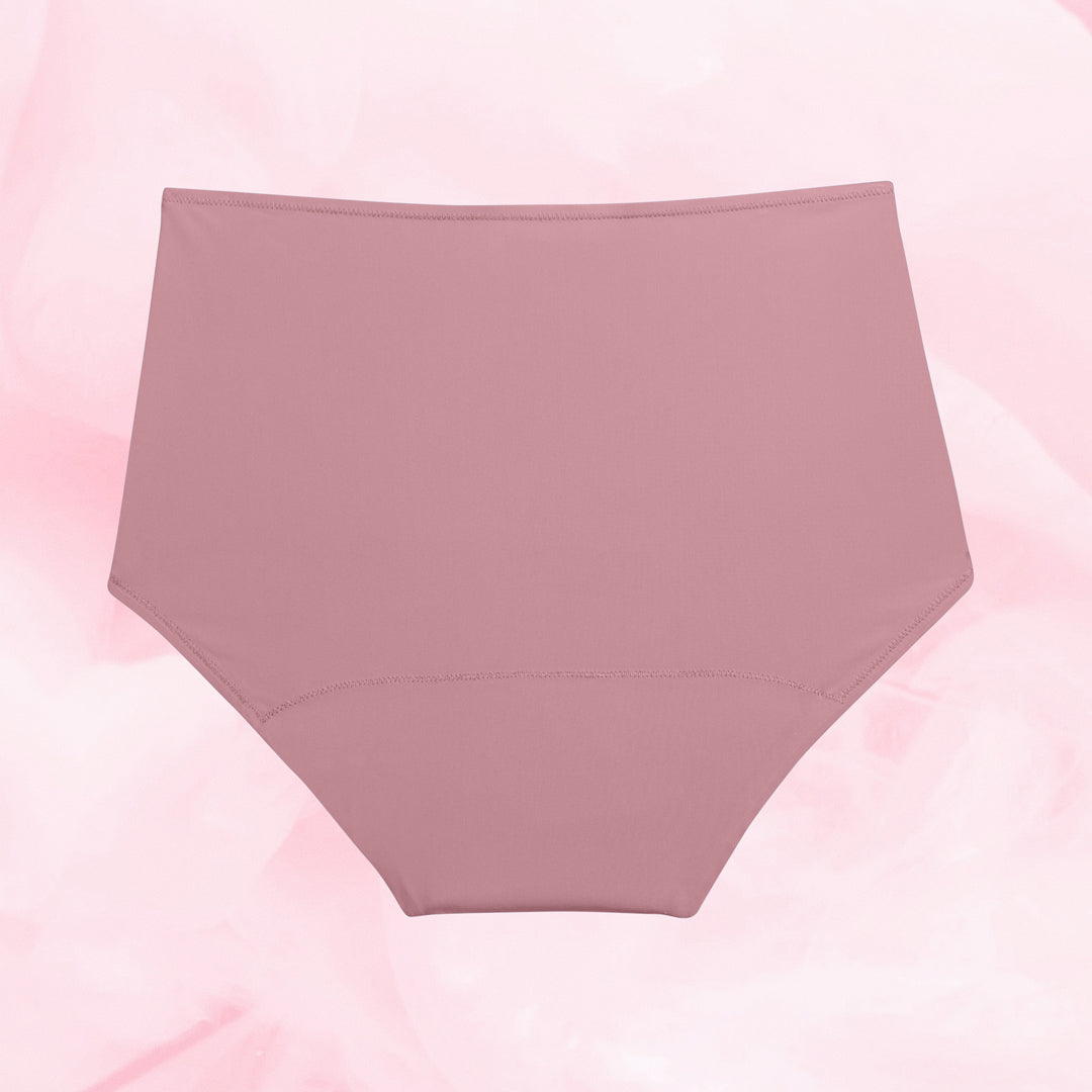 Lush Highwaist Moderate Vintage Pink Back