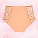 Sensual Lace Highwaist Dots Heavy Apricot Crush Back apricot