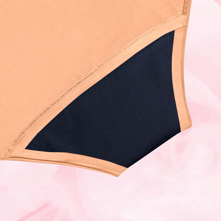 Sensual Lace Highwaist Dots Heavy Apricot Crush Gusset Back