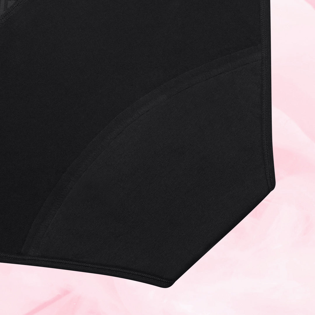 Teens Hipster Moderate Black Gusset Back White--black 62d6566a-c265-411d-80c7-58363999d783