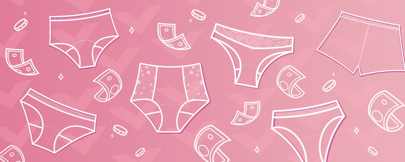 How much money can you save buying period pants?