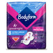 The Good Night Bundle - 6 pack features a sanitary pad close-up, emphasizing nighttime protection for heavy flows with ComfortFit and Bodyform Max Cour-V options.