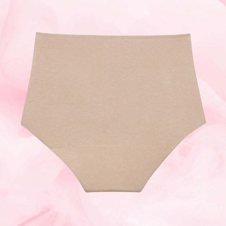 Eco HighWaist moderate beige back white beige