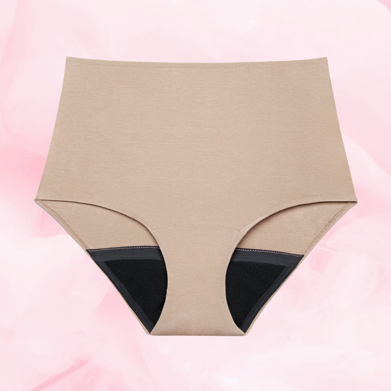 Eco HighWaist moderate beige front white beige