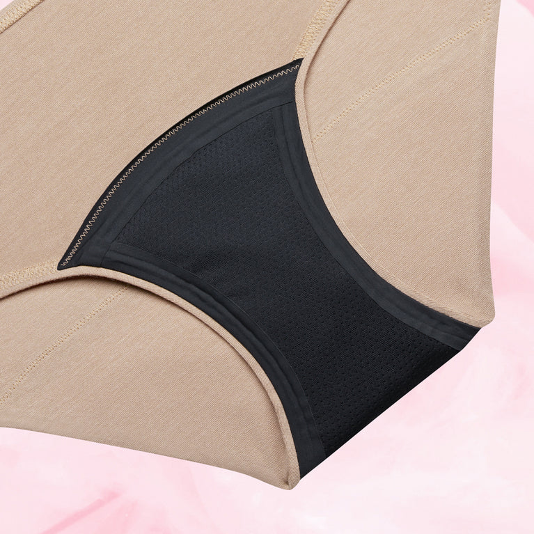 Eco Hipster heavy beige gusset front white--beige 54c17161-b20e-4985-a321-145dd988c16d
