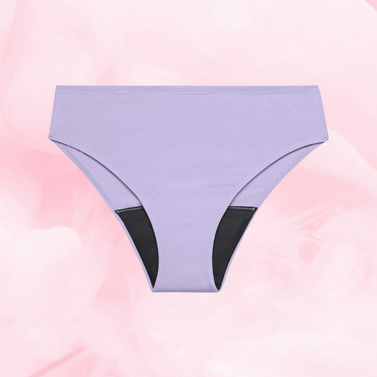 Essentials Brazilian Heavy Lavendel Front White