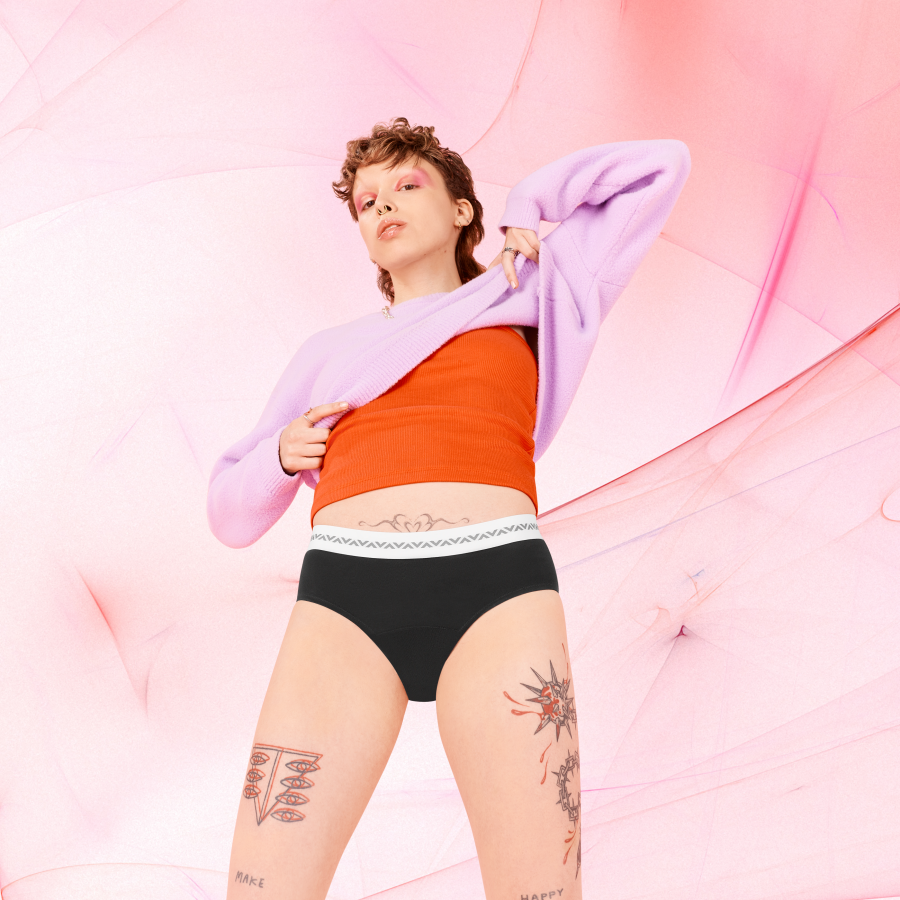 Pink Hipster Period Underwear