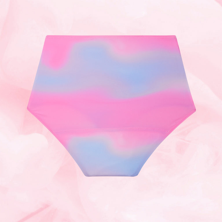 Essentials High Waist Heavy Aura Print Back