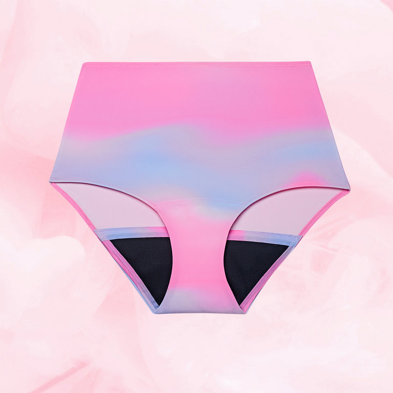 Essentials High Waist Heavy Aura Print Front