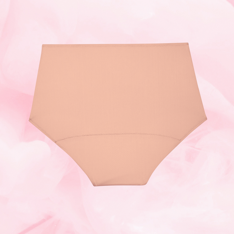 ComfortFit High Waist Heavy period pants, close-up view, showcasing discreet slimline edges and ComfortFit gusset for a secure, comfortable fit.