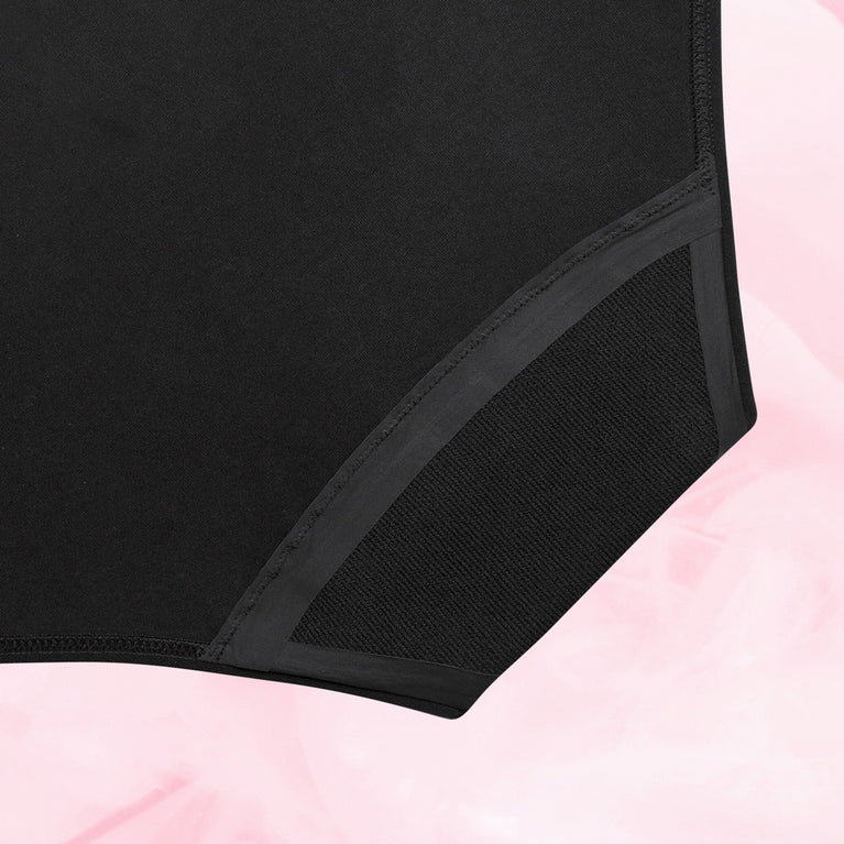Essentials Hipster Waistband Moderate Black Gusset Back
