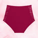 Highwaist Floral Moderate Burgundy Back