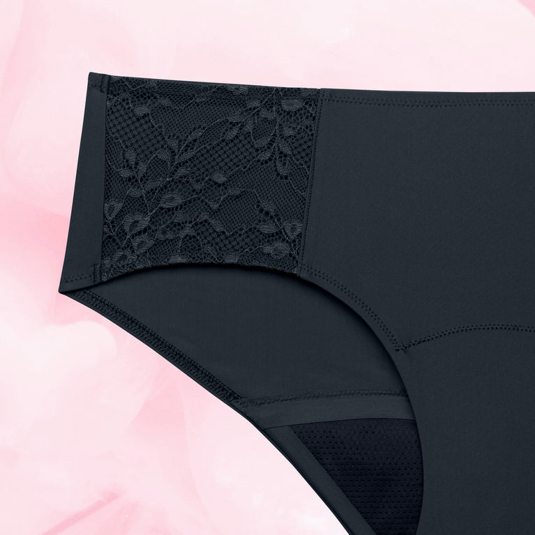 Hipster Side Lace Multifluid Black Detail Front