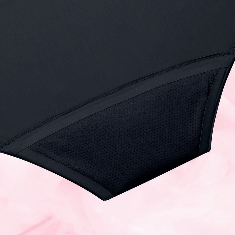 Hipster Side Lace Multifluid Black Gusset Back