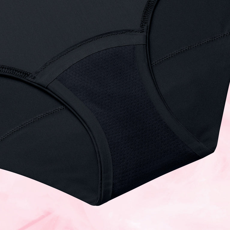 Hipster Side Lace Multifluid Black Gusset Front