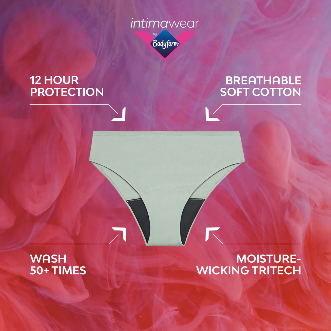 Bodyform Essentials Brazilian Moderate Flow Period Pants – Bodyform™