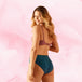 Lush Bikini Moderate Deep Ocean White Mollie deep ocean