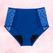 Lush Highwaist Dots Moderate Deep Blue Front