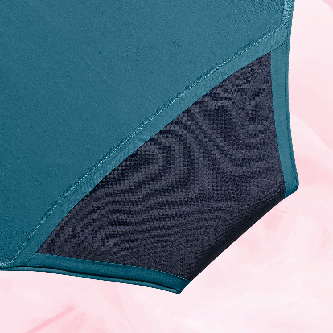 Lush Highwaist Heavy Deep Ocean Gusset Back Fluid