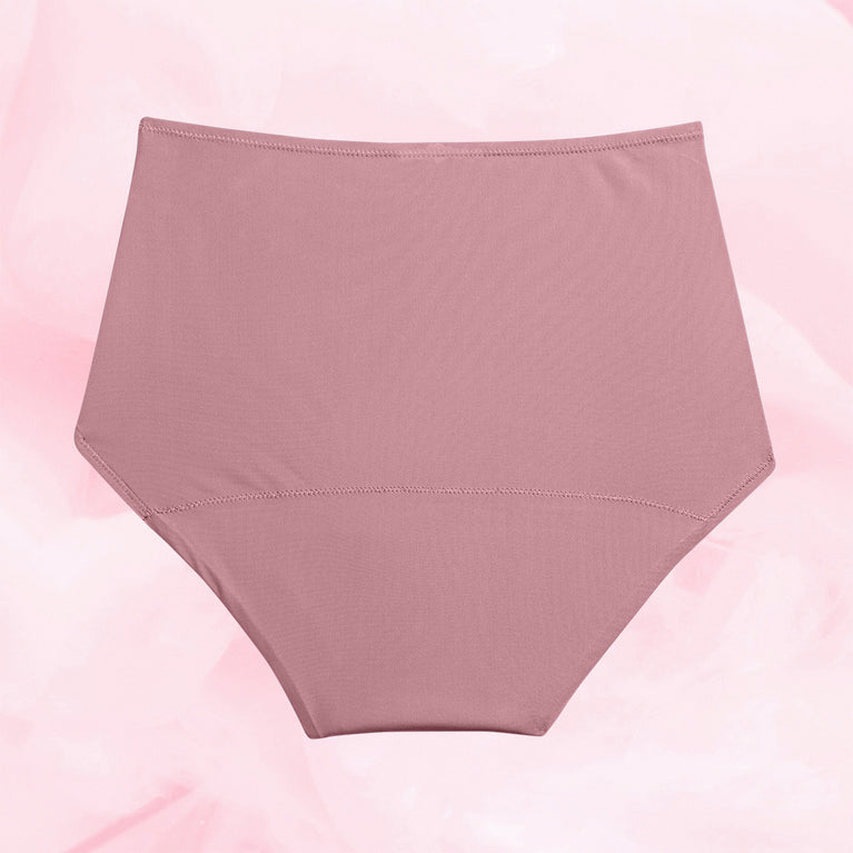 Lush Highwaist Heavy Vintage Pink Back White vintage-pink