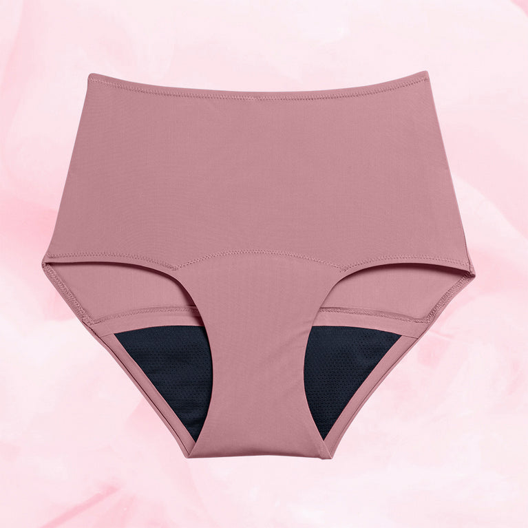 Lush Highwaist Heavy Vintage Pink Front