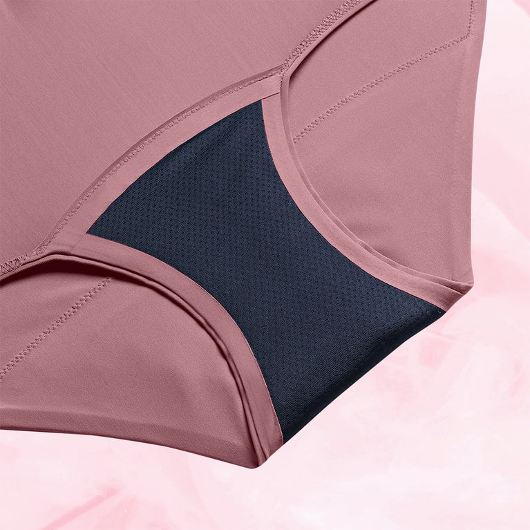 Lush Highwaist Heavy Vintage Pink Gusset Front