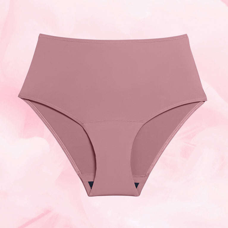 Lush Highwaist Light Vintage Pink Front