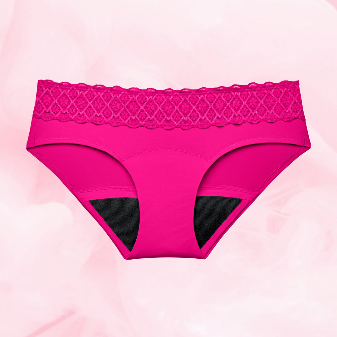 Lush Hipster Moderate Fuchsia Front White