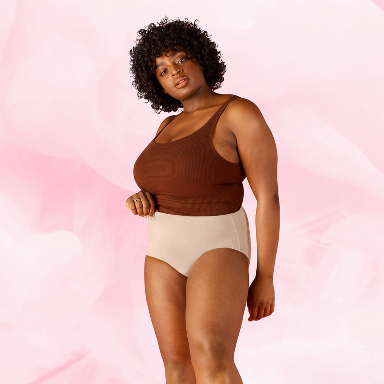 PremiumComfort Highwaist Heavy Beige White Dominique 575 beige