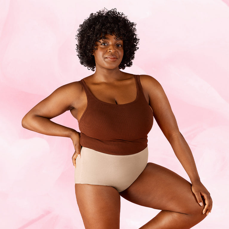 PremiumComfort Highwaist Light Beige White Dominique 381 beige