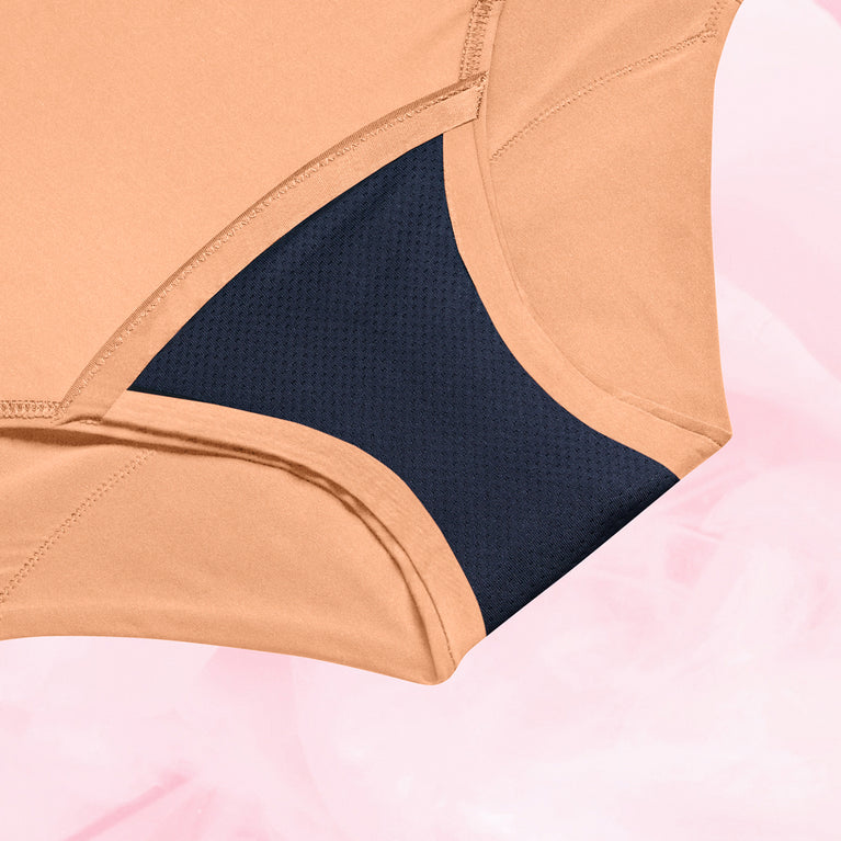 Sensual Lace Highwaist Dots Heavy Apricot Crush Gusset Front