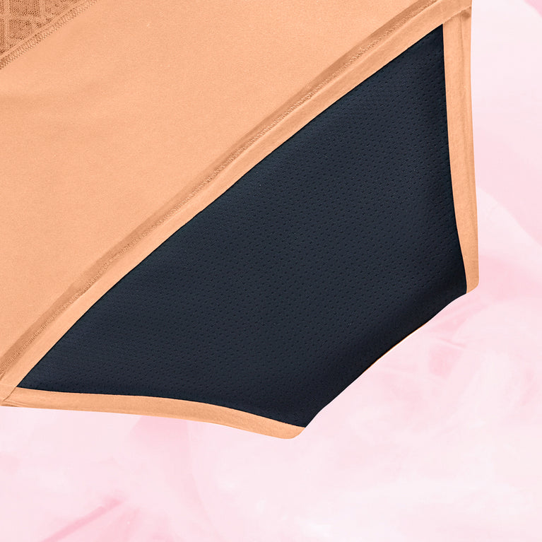 Sensual Lace Hipster Full Lace Heavy Apricot Crush Gusset Back