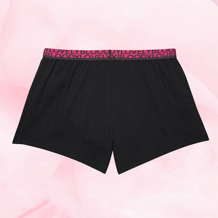 Sleepwear PJShort Overnight Black Back White black black
