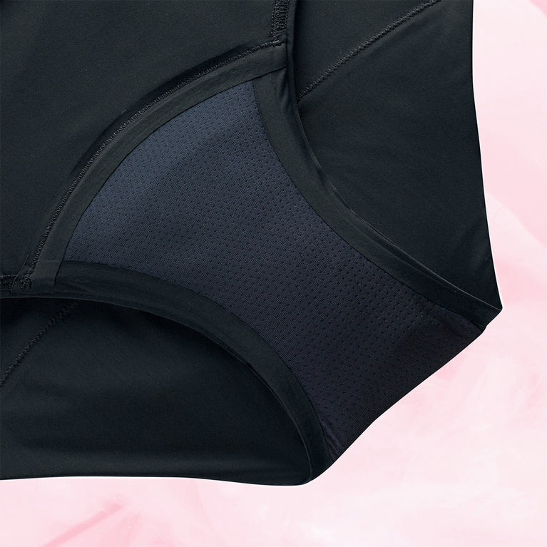 Soleil Hipster Heavy Black Gusset Front White black adcb0d04-0c93-4cdb-ab2b-8b4fe27a551c