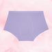 Teens Boxer Moderate high-waisted lavender briefs on marbled backdrop.