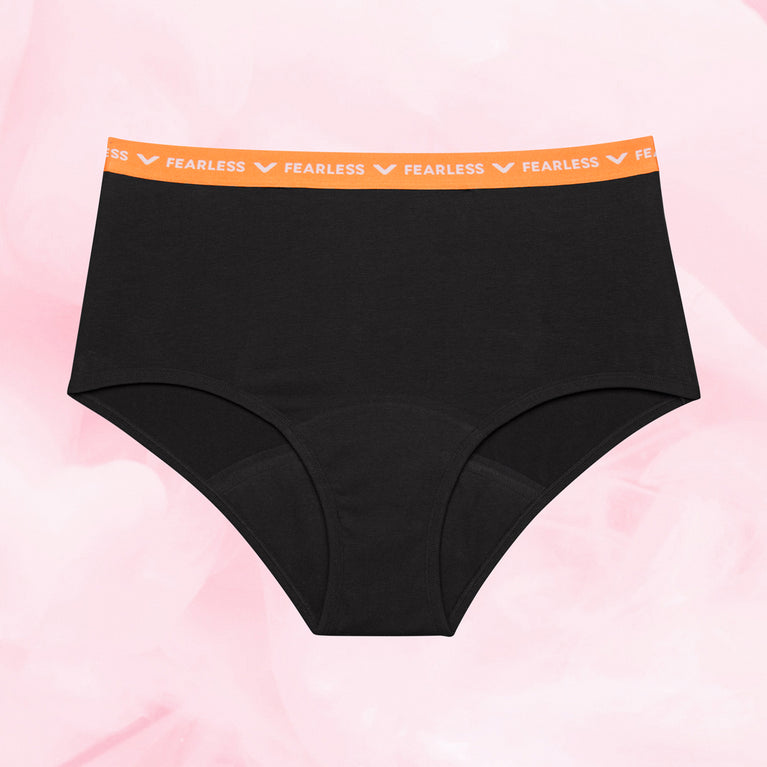 Teens Brief-With-Fashion-Waistband Moderate Black Front White--black 271b407b-80da-420b-ae89-5e35abcf8d1e