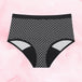 Teens Brief Design Moderate Black Front White--black-design