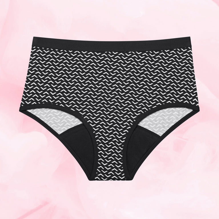Teens Brief Design Moderate Black Front White black