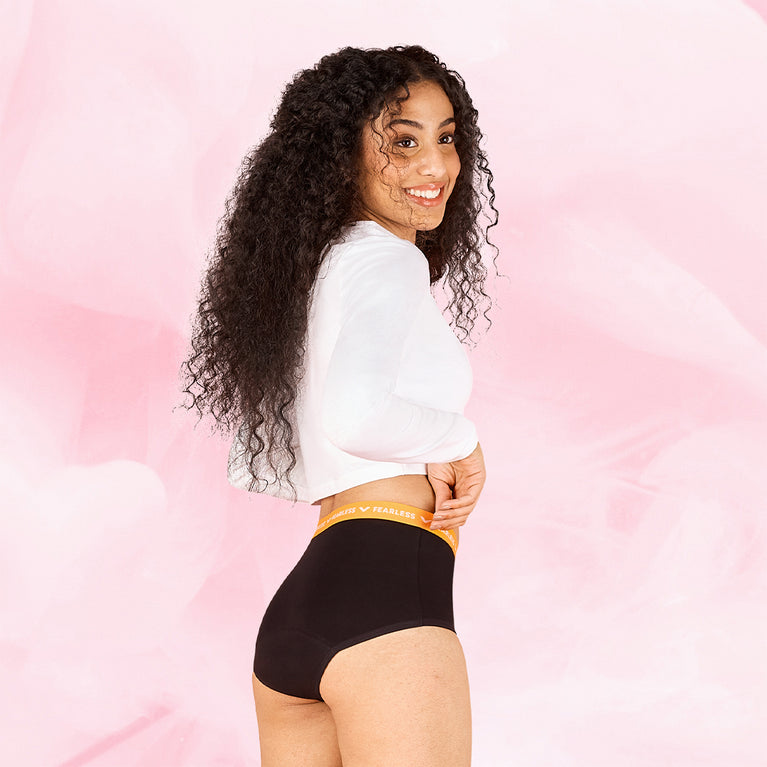 Teens Brief With Fashion Waistband Moderate Black White Jia 0392--black 3c68fde5-ea15-4aad-8e8d-1b131df682e1