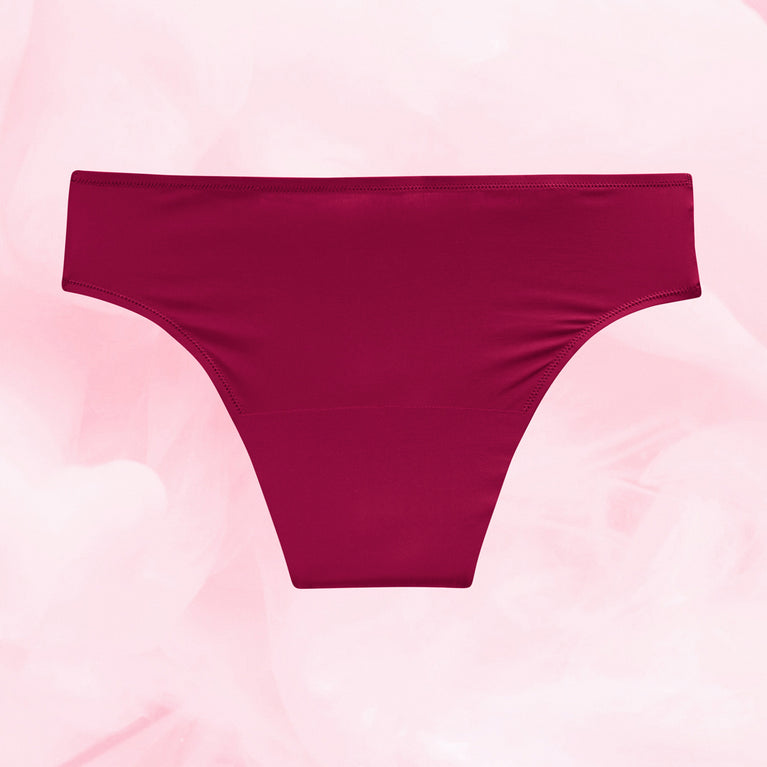 Vertical Brazilian Heavy Burgundy Back White burgundy