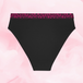 ComfortFit High Leg Light panties with fuchsia BLOODY LOVELY waistband.