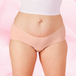 ComfortFit Essentials Hipster Moderate period pants, shown close-up on a woman&