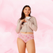Teen Hipster Print (3 Pack) Heavy period pants, featuring a hipster cut with a unique design, ideal for comfort and heavy absorbency with organic cotton material.