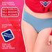 Teens Hipster Heavy underwear with Smart Protect™ for leak-free comfort.