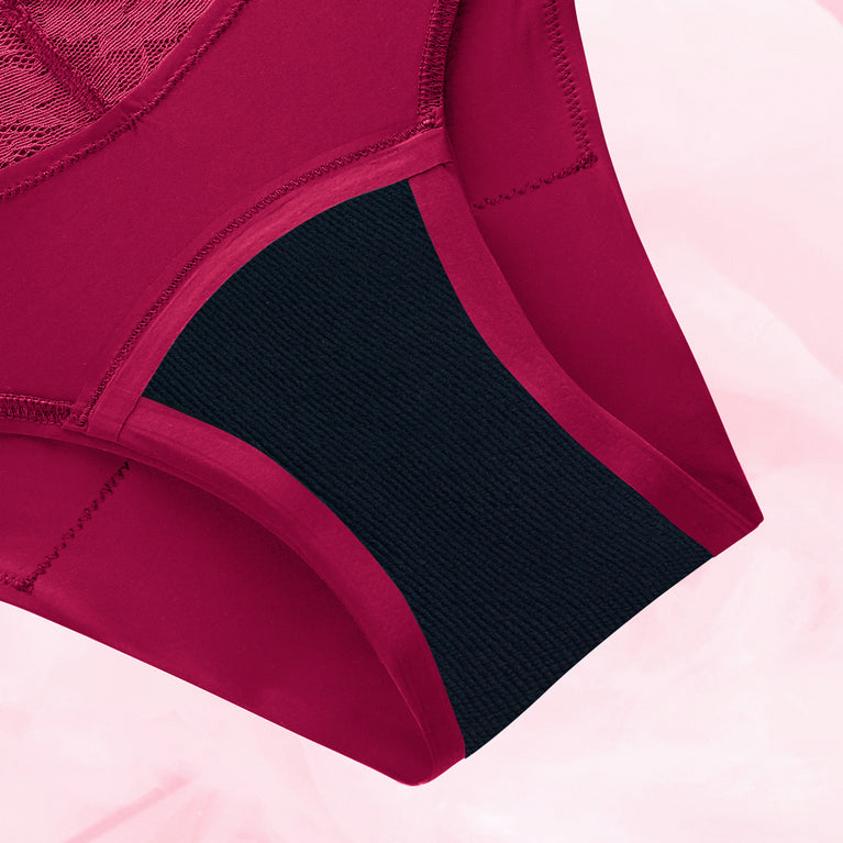 brazilian moderate front-gusset burgundy