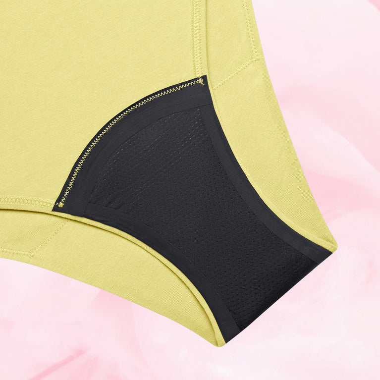 essentials brazilian heavy front-gusset pineapple yellow
